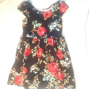 Navy Floral Summer Dress